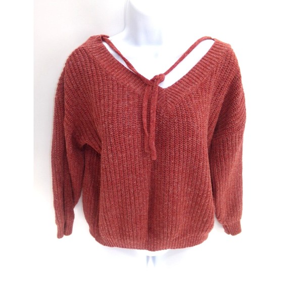 ZAFUL Women's V-Neck Boho Pullover Knitted Sweater size M Alpaca blend - Picture 1 of 7